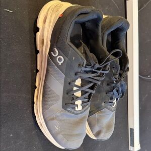 On Running Men's Gray and Black Athletic Shoes